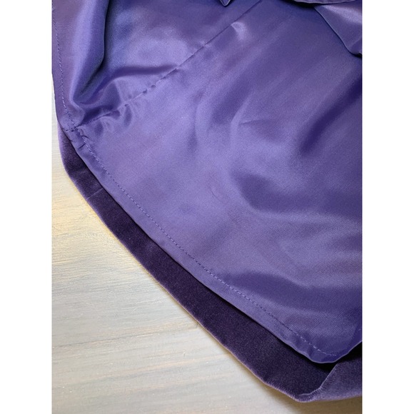 Vintage NWT JAEGER Purple Midi Skirt Size 8 (UK) Velvet Lined Below Knee - Picture 9 of 13